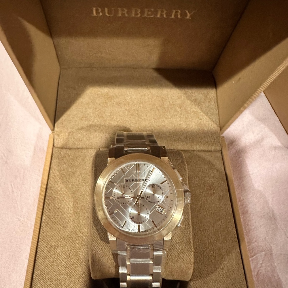 BURBERRY - Two Tone Chronograph Bracelet Watch NWT
